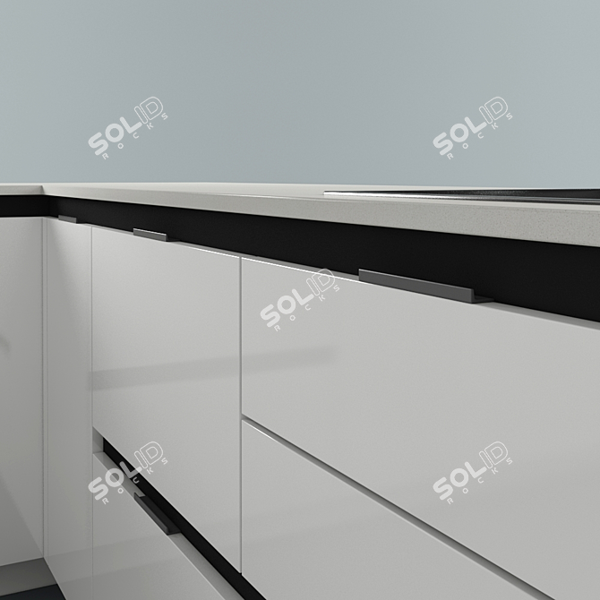 Sleek Kitchen Sink: SieMatic S3 3D model image 2