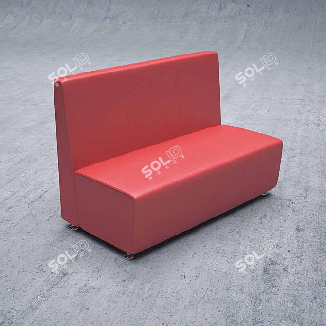 Title: Cafe Horeca Sofa 3D model image 1