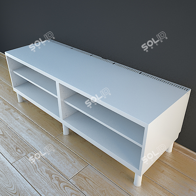 Stylish TV Stand: IKEA Besto 3D model image 2