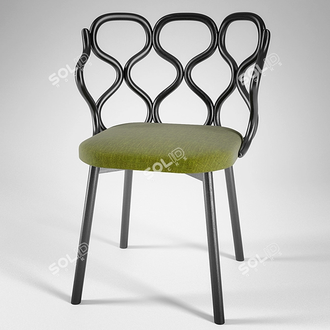 Elegant Ergonomic GERLA Chair 3D model image 1