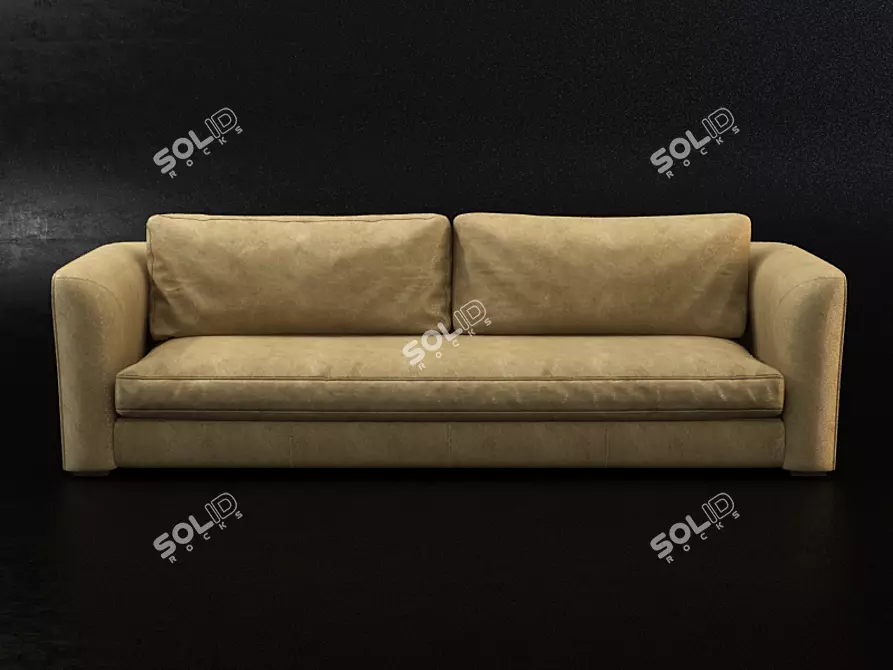 Italian Leather Sofa: Ulivi Tommy 3D model image 1