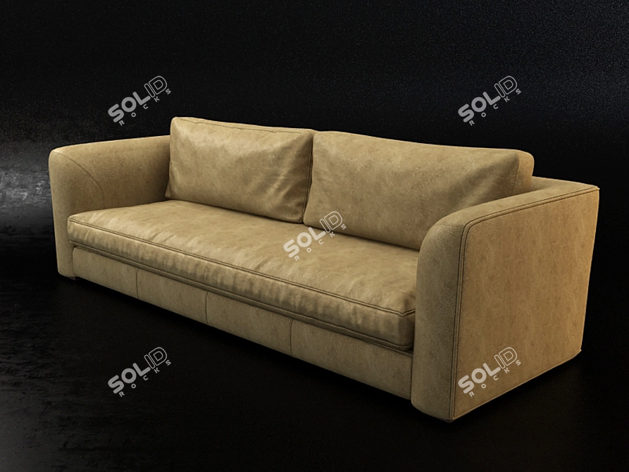 Italian Leather Sofa: Ulivi Tommy 3D model image 2