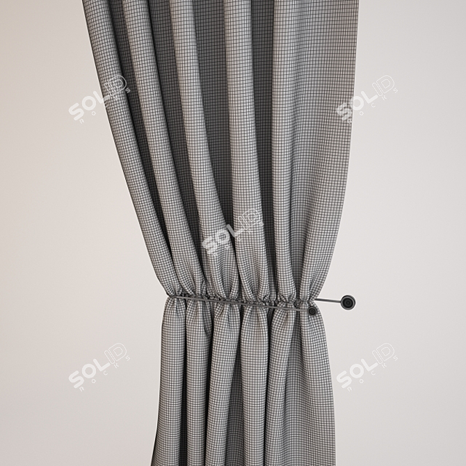 Timeless Elegance: Classic Curtains 3D model image 2