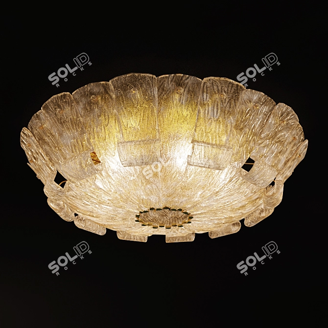 Luxury Venetian Glass Chandelier 3D model image 1