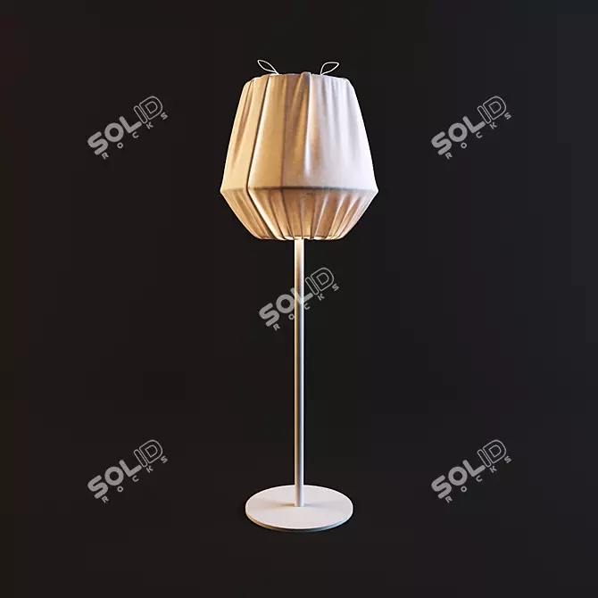Elegant Baklava Floor Lamp 3D model image 1