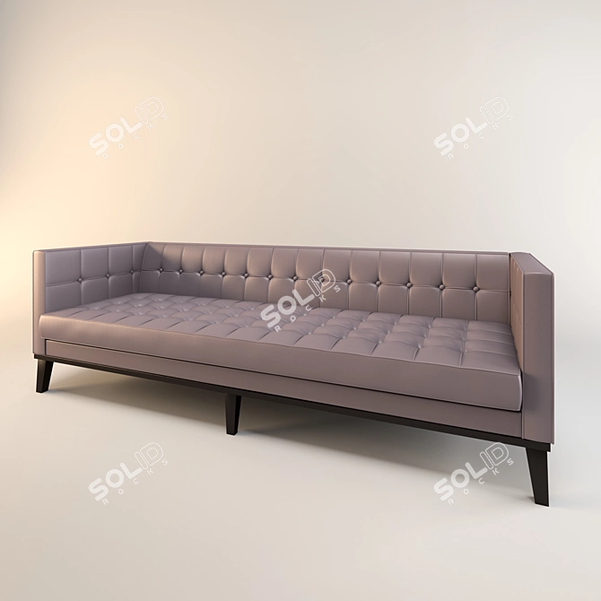 Sleek Silver Eichholtz Sofa 3D model image 1