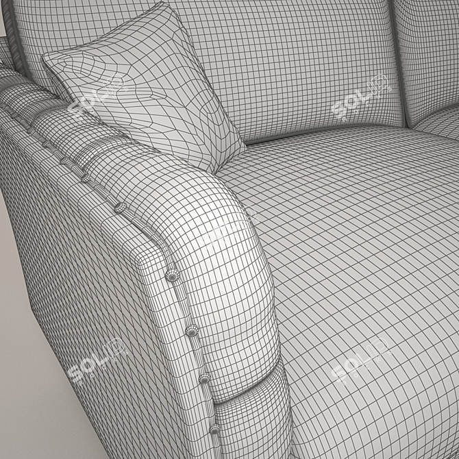 Carnaby: Best 3-Seater Sofa 3D model image 2