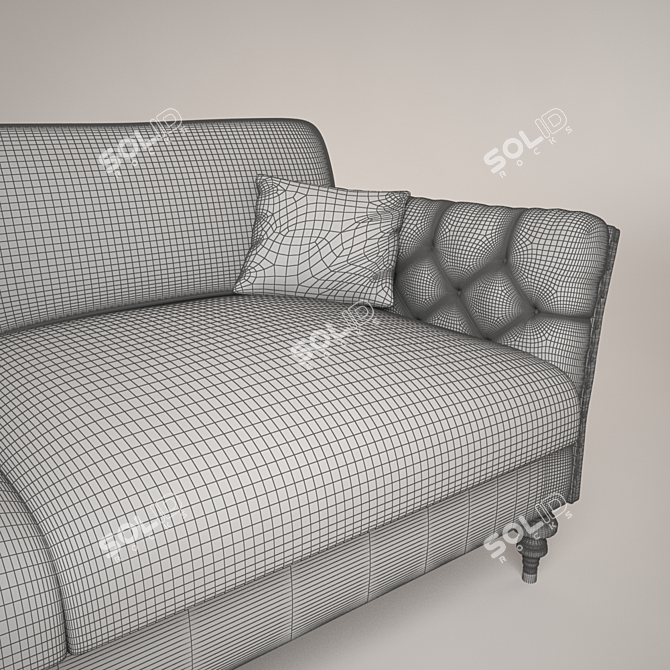 Carnaby: Best 3-Seater Sofa 3D model image 3