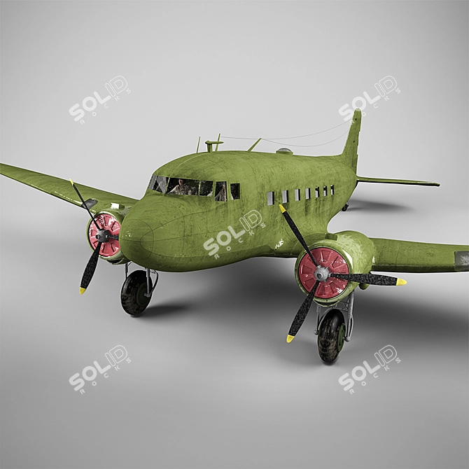 Soviet Lee 2 Model Plane 3D model image 1