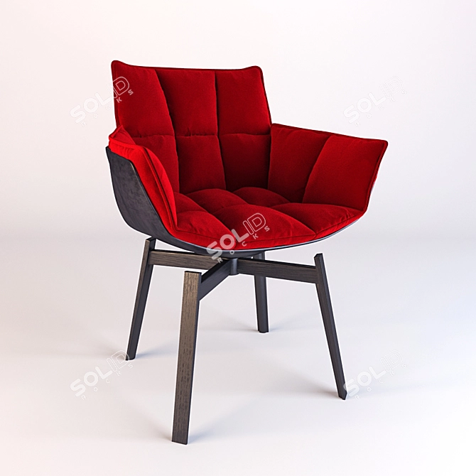 Italian-made B&B Husk Chair 3D model image 1