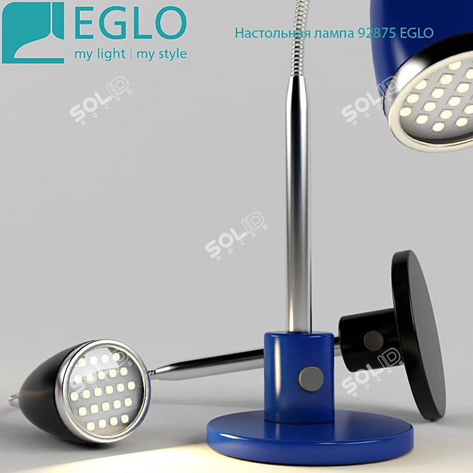 Trendy Steel Table Lamp 3D model image 2