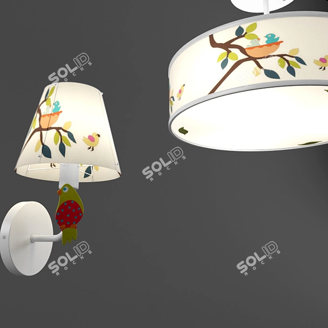 Title: MW-LIGHT Smile Ceiling Pendant & Wall Sconce 3D model image 2