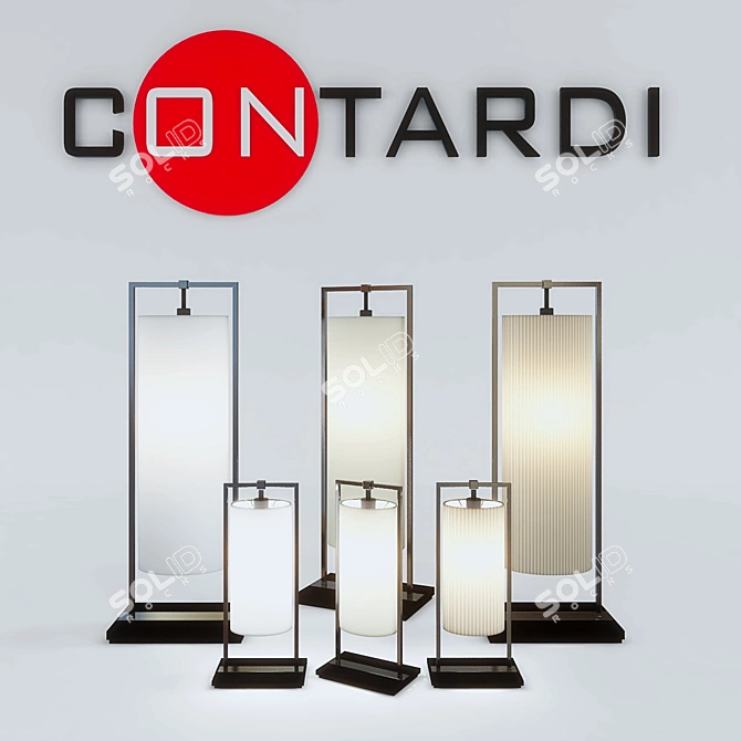 Contardi Athena: Elegant Lighting Fixture 3D model image 1