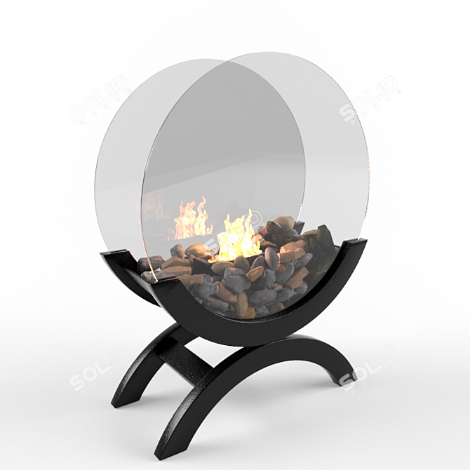 Alfra Bio Fireplace: A Stylish and Eco-friendly Heating Solution 3D model image 1