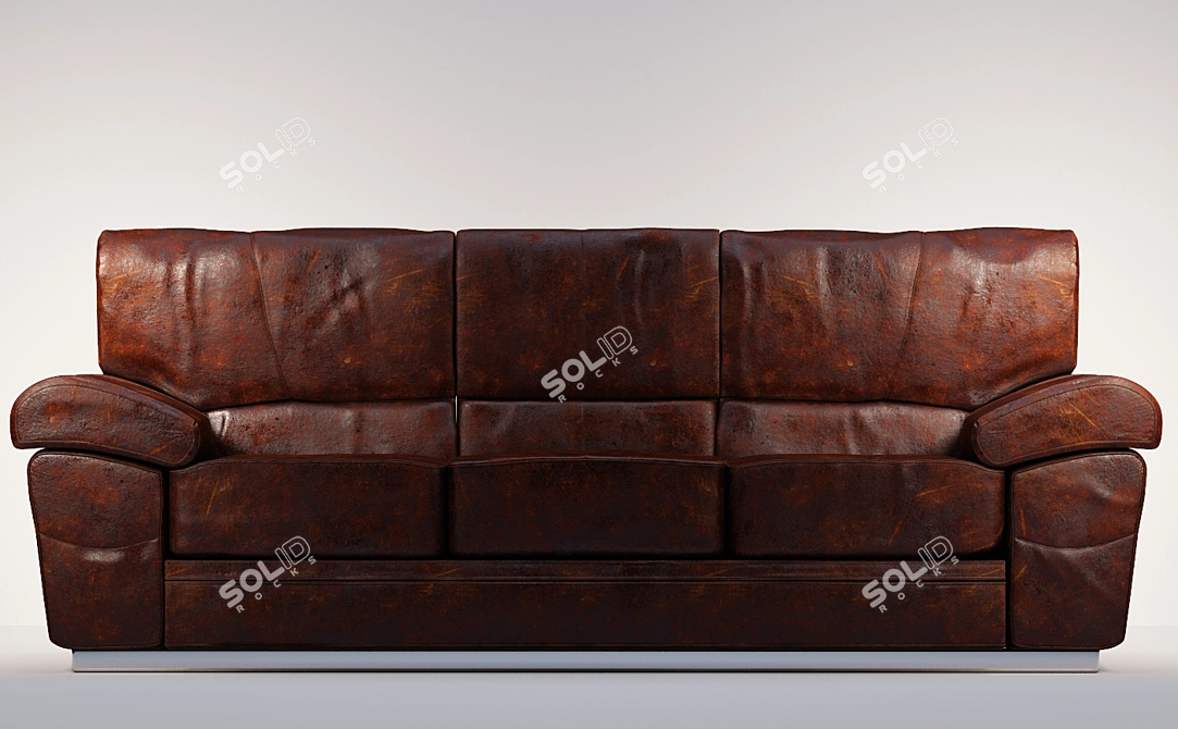 Elegant Modern Sofa 3D model image 1