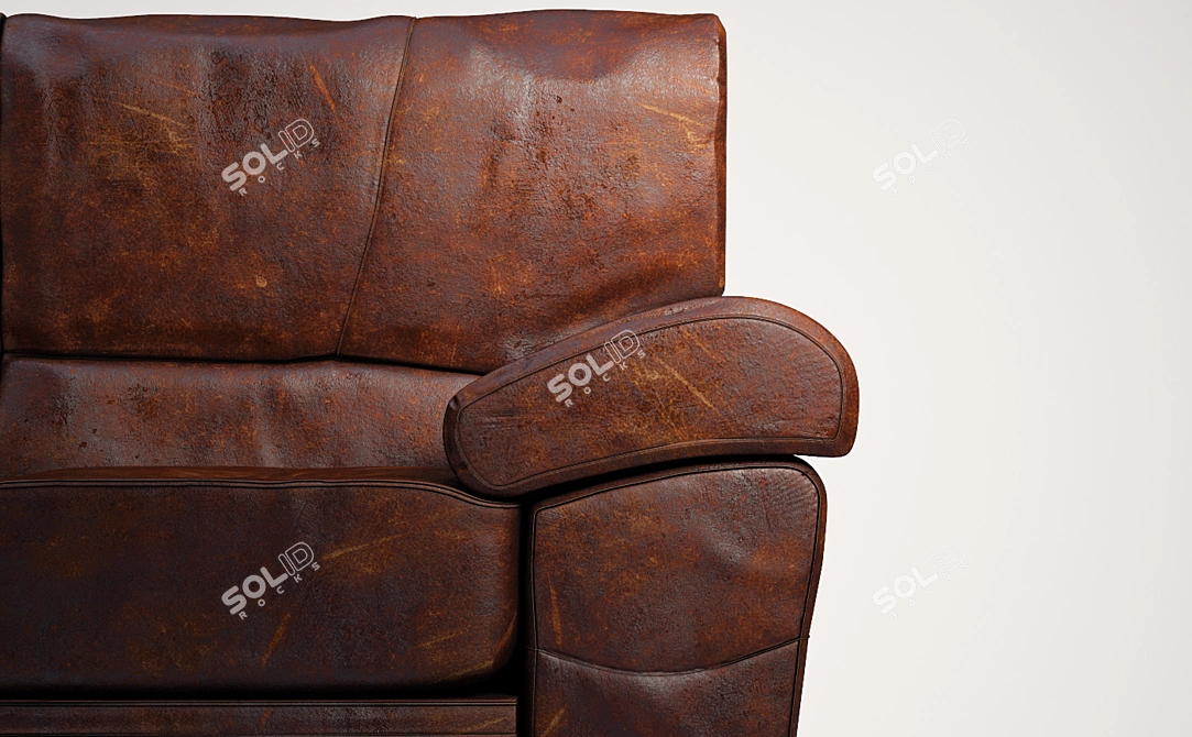 Elegant Modern Sofa 3D model image 2