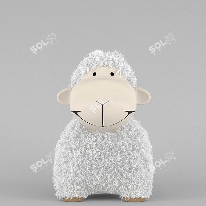 Luxurious Lamb Skin-Fur Mesh 3D model image 2