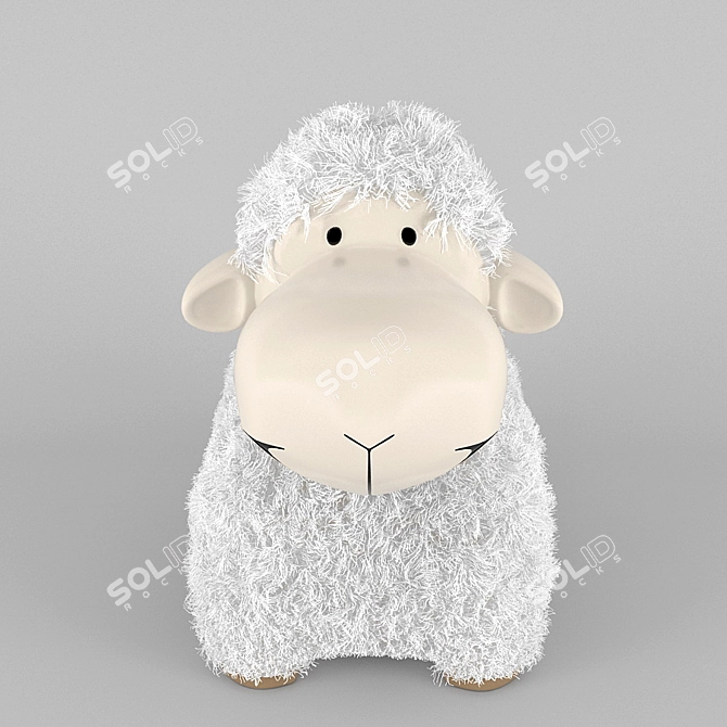 Luxurious Lamb Skin-Fur Mesh 3D model image 3