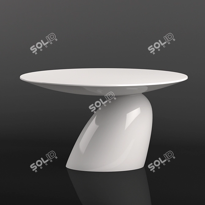 Parabel Dining Table by Adelta 3D model image 1