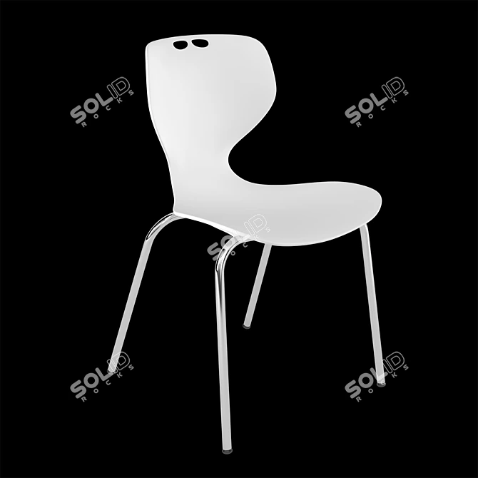 ErgoVibe Office Chair 3D model image 1