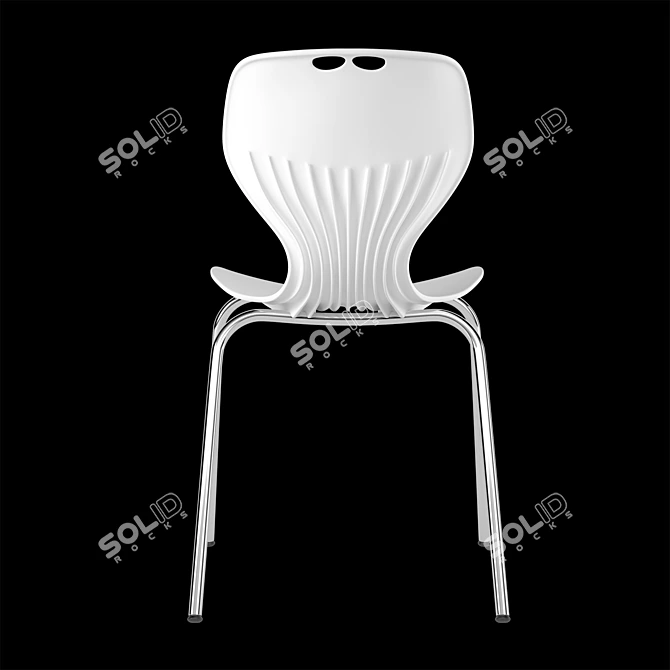 ErgoVibe Office Chair 3D model image 3