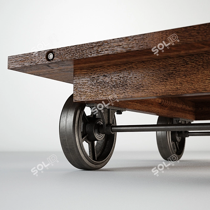 Carsten Cart Table: Stylish and Functional 3D model image 2