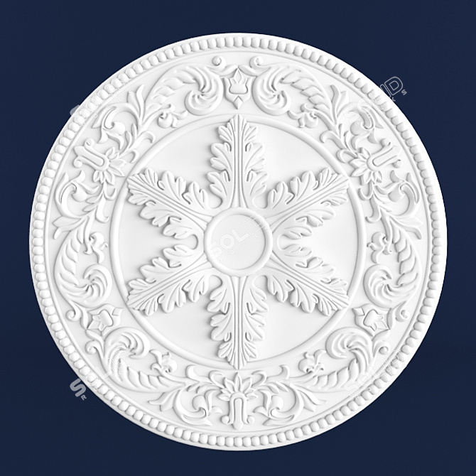 Peterhof Socket P2: 400mm Diameter 3D model image 1