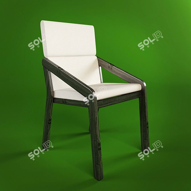 Elevate Light Armchair: Sleek & Stylish 3D model image 3