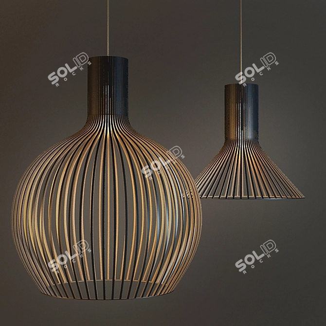 Product Title: Sleek Secto Design Lamps 3D model image 1