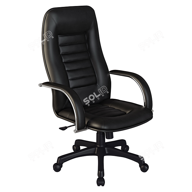 Luxury Leather Office Chair 3D model image 1