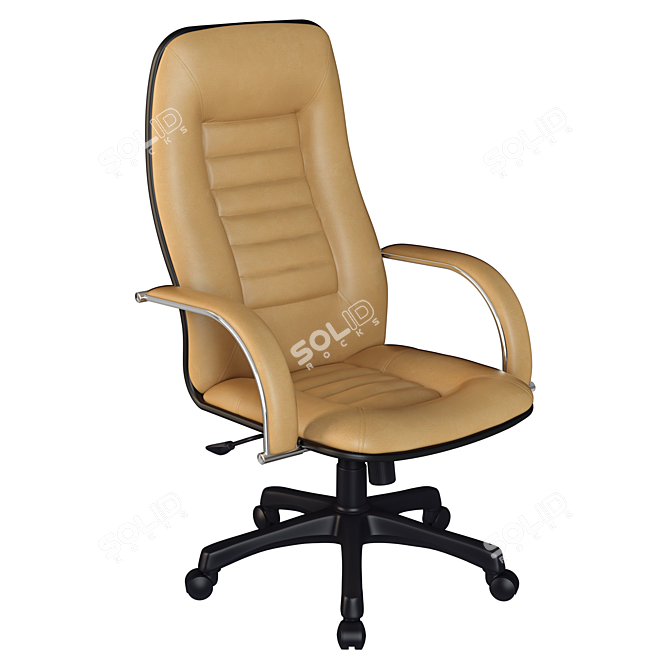 Luxury Leather Office Chair 3D model image 3