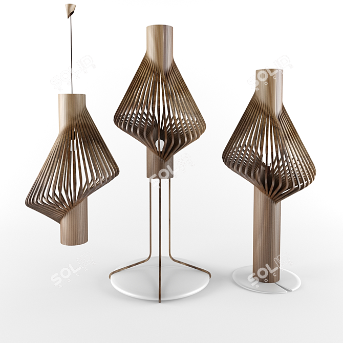 Elegant Illumination: Diva Lamp 3D model image 1