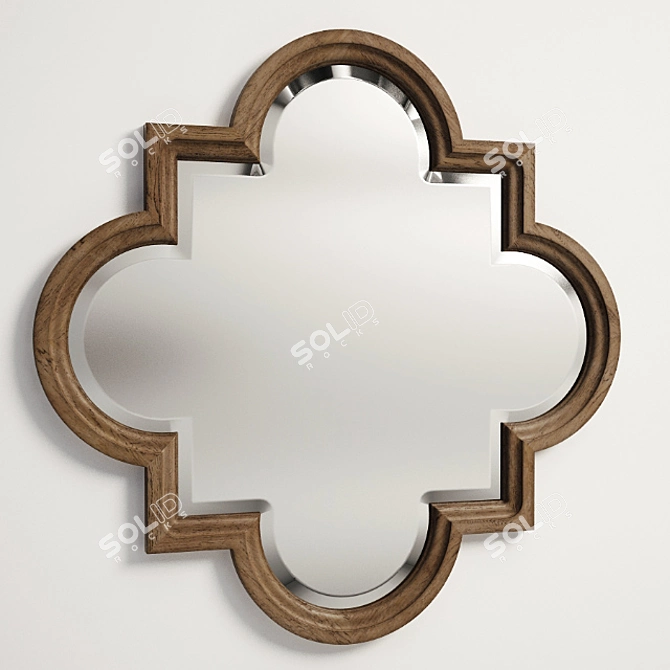 Elegant FEZ Mirror for Stylish Homes 3D model image 1