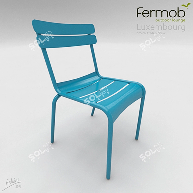 Luxembourg Chaise by Fermob 3D model image 1