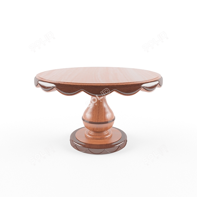 Botero Round Dining Table 3D model image 1