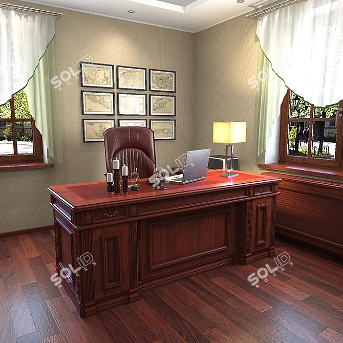 Classic Table with Detachable Extension (Includes Cards) 3D model image 2