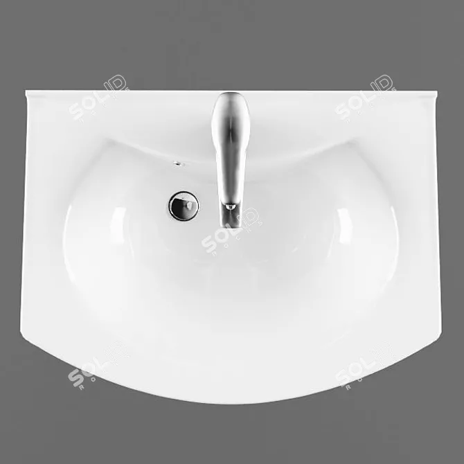 Lotos 531 Washbasin: Elegant and Functional 3D model image 2