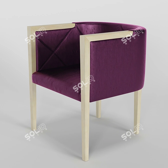 Venere Armchair: Elegant Design by G. Soressi 3D model image 1