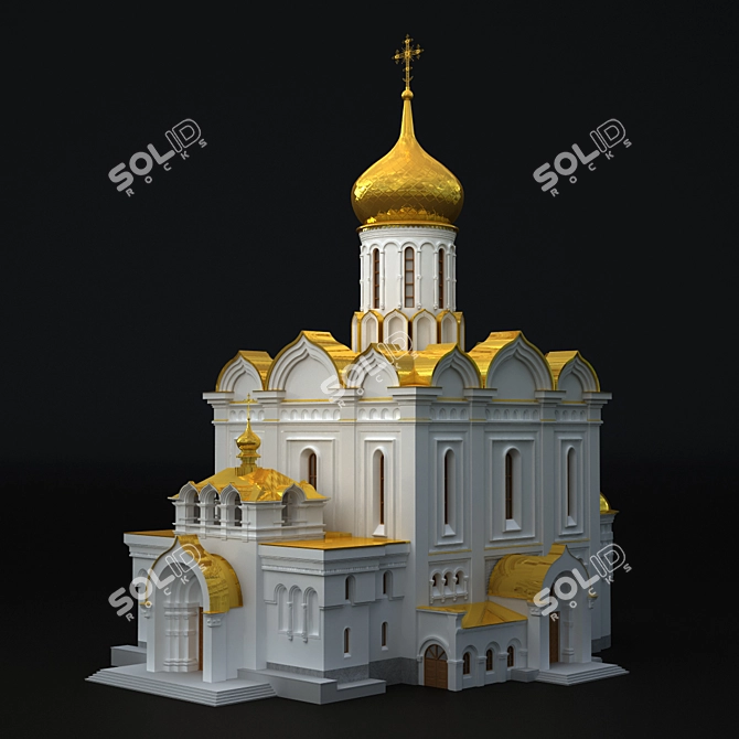 Holy Duchess Elizovety Church 3D model image 2