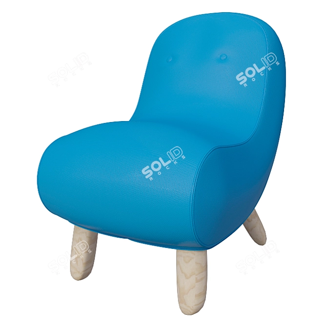 Cozy Comfort: Softline Bob Armchair 3D model image 1