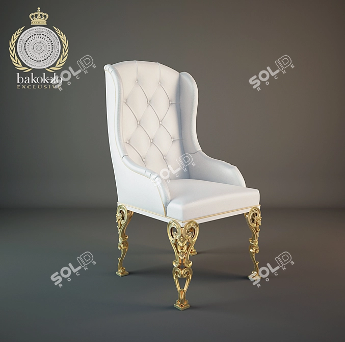 Elegant Capotavola Armchair by Bakokko 3D model image 1