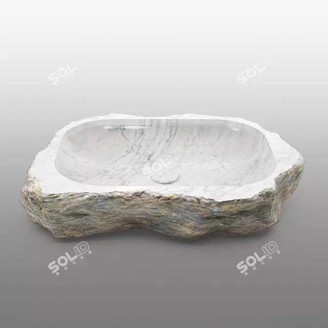 Natural Stone Sink: Rakovina 3D model image 1