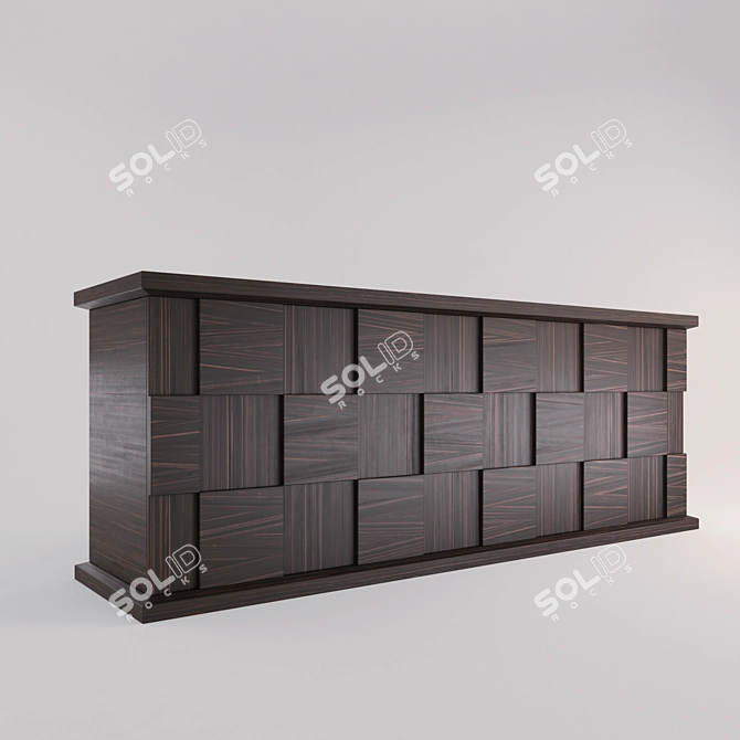 Tribeca Dresser by Klab: Italian-Made Sophistication for your Bedroom 3D model image 1