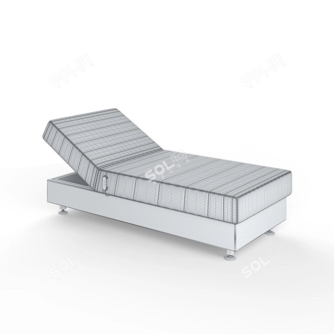 Teen Single Bed with Lift Mechanism 3D model image 2