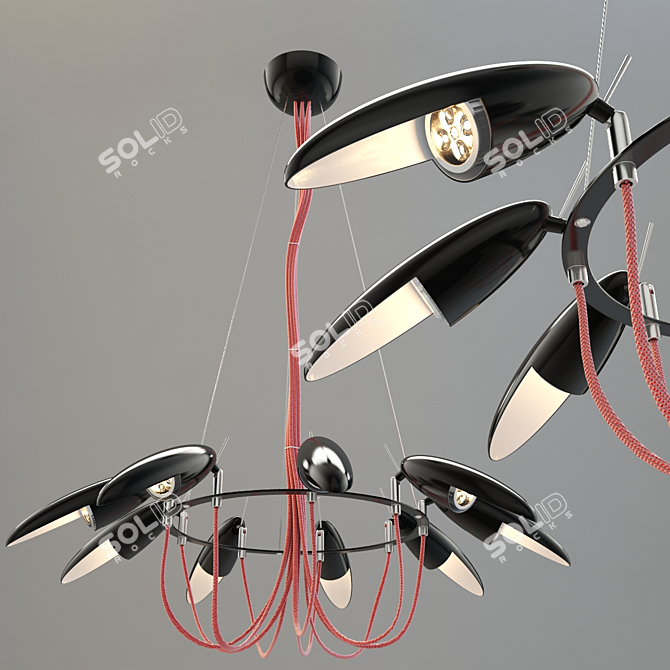 Rainbow Cottbus Chandelier 3D model image 1