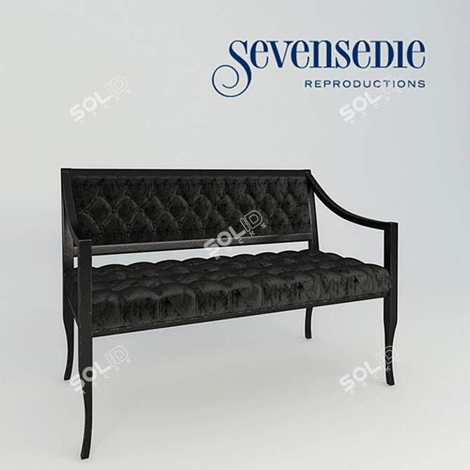 Modern Times Sofa Sevensedie Calliope 3D model image 1