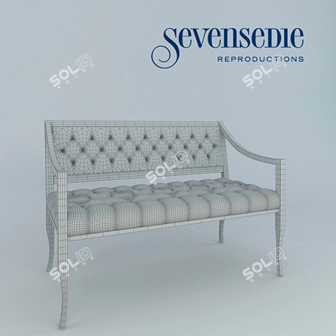 Modern Times Sofa Sevensedie Calliope 3D model image 2