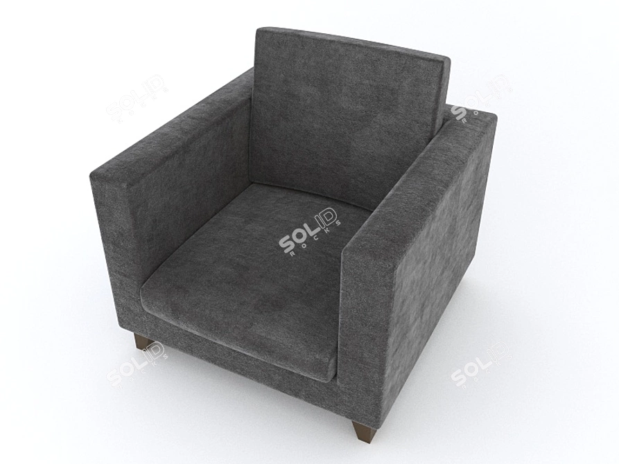 Open Oreon Chair 3D model image 1