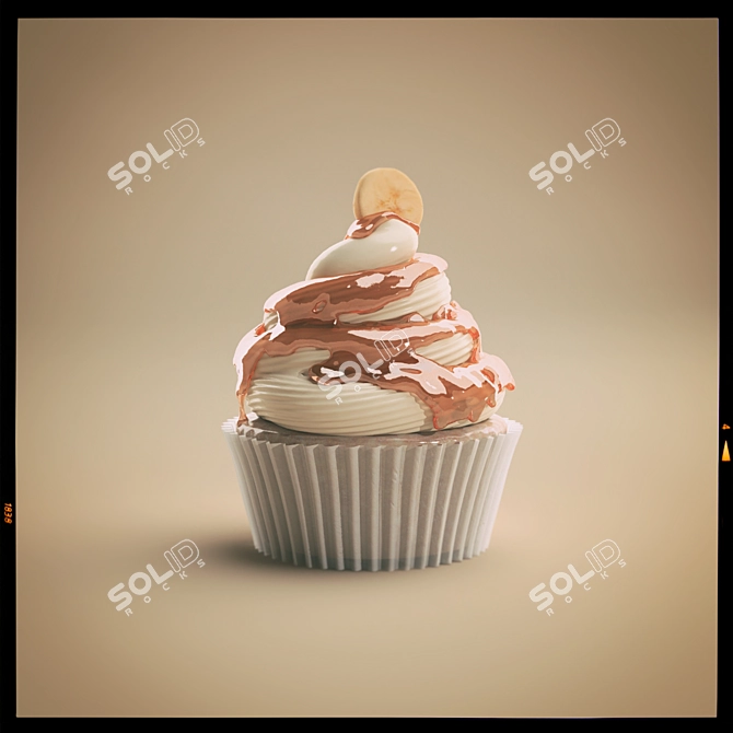 Title: Sweet Treat Cupcake 3D model image 1