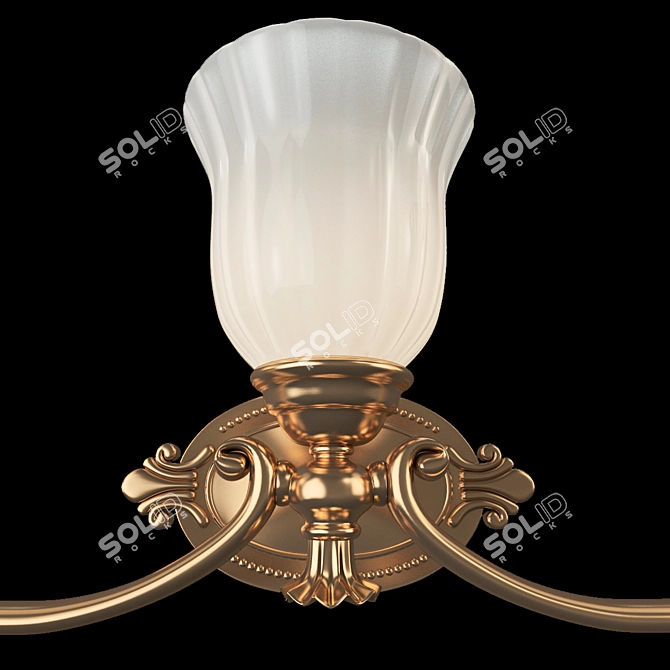 Elegant Hinkley Francoise Wall Sconce 3D model image 2